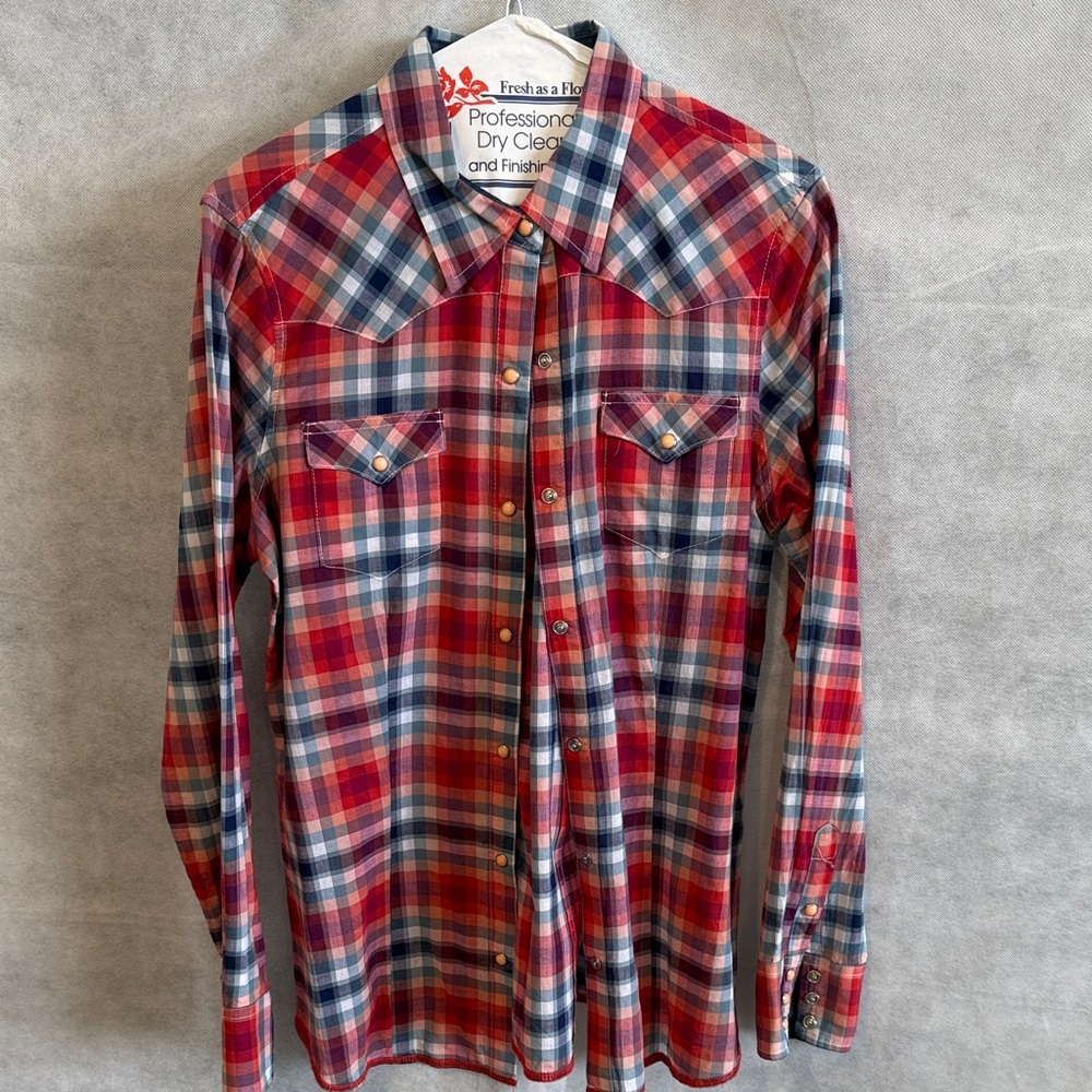 Women's Red Plaid Shirt